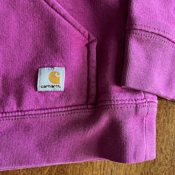 Carhartt fuchsia horseshoe hoodie M 8-10 - Picture 4 of 10